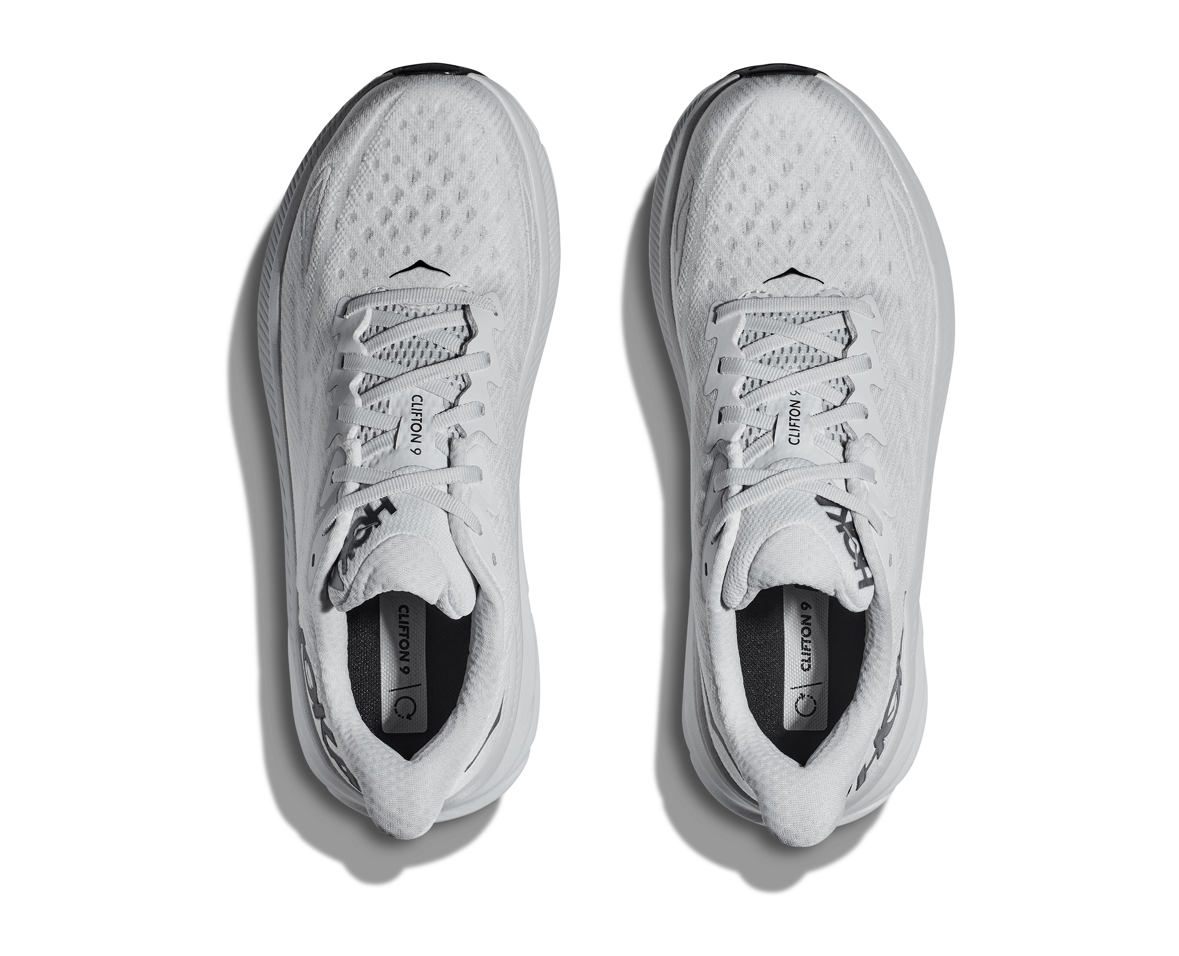 Hoka Men's M CLIFTON 9 White Silver - Air Studio