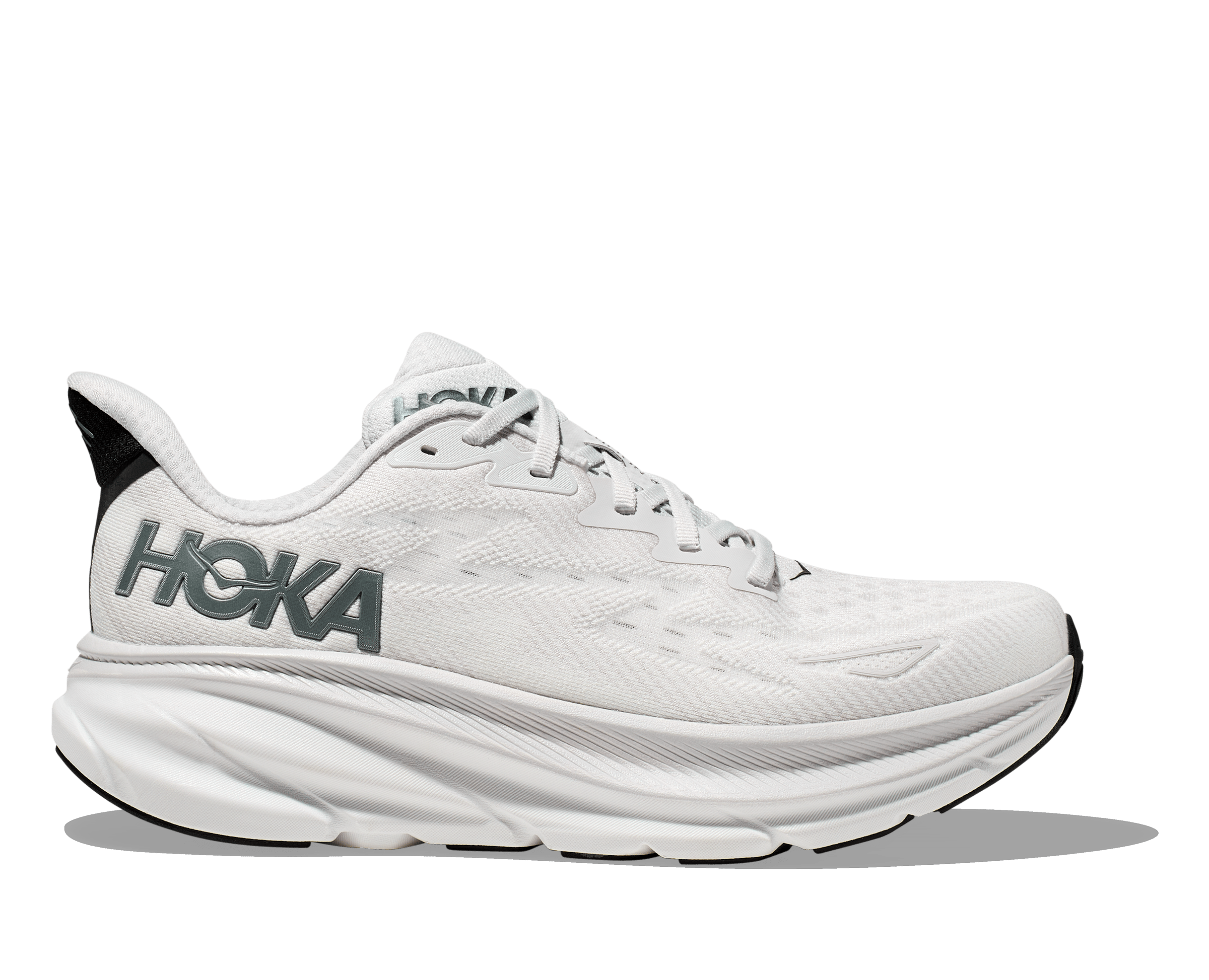 Hoka Men's M CLIFTON 9 White Silver - Air Studio