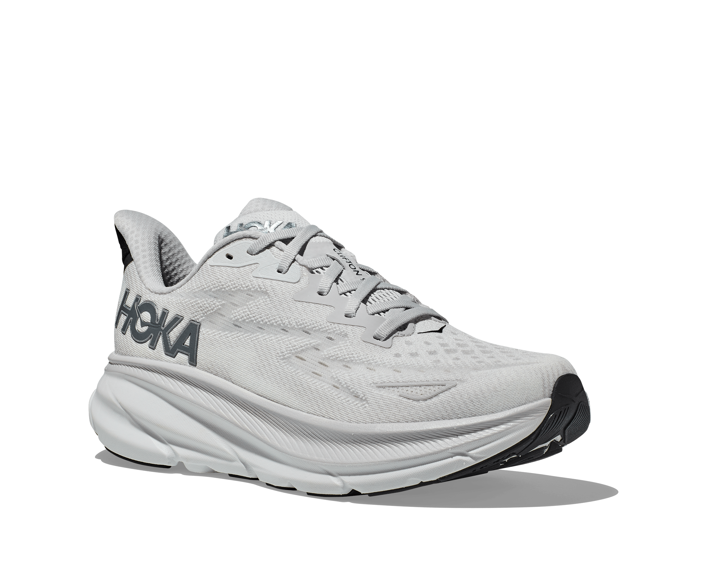 Hoka Men's M CLIFTON 9 White Silver - Air Studio