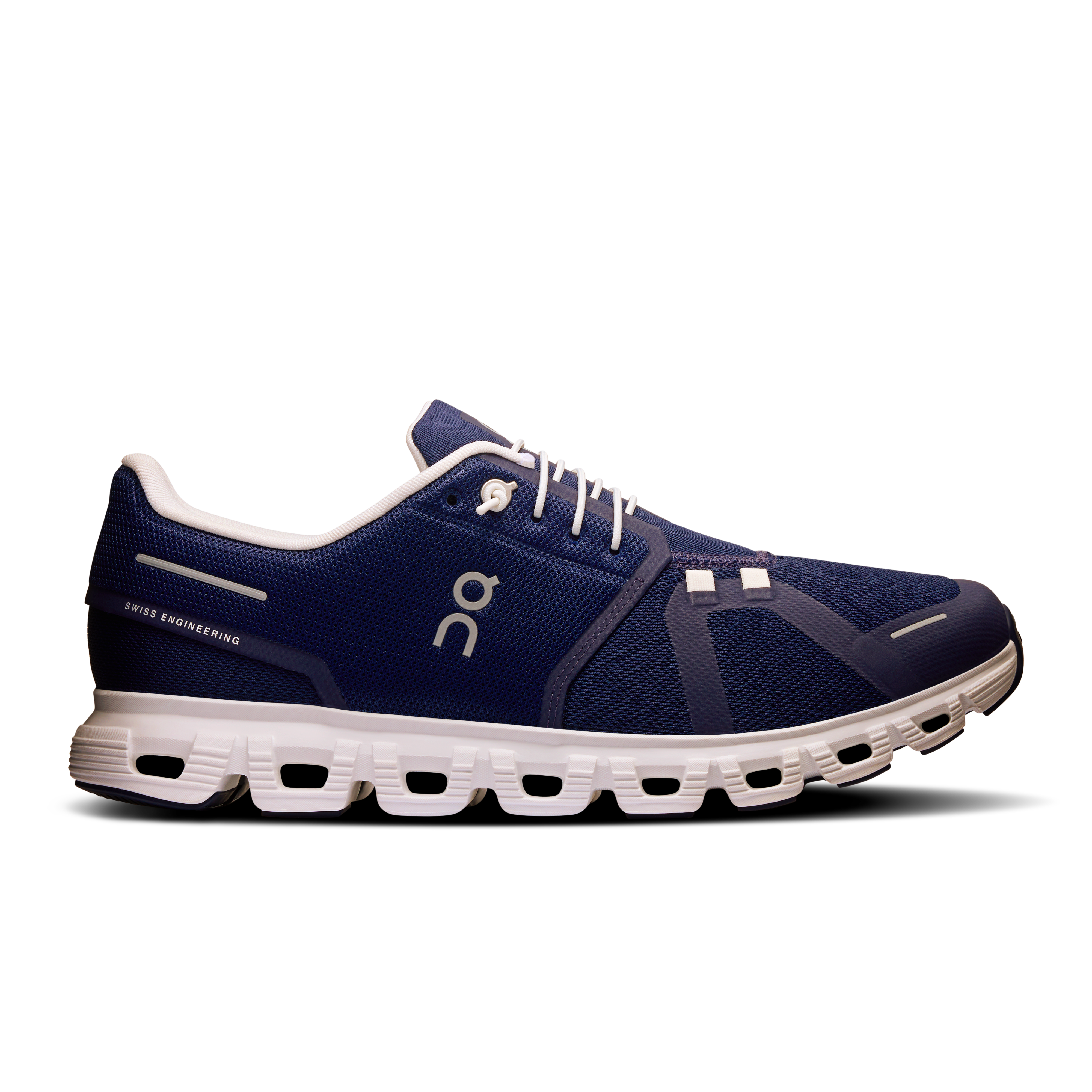 Men's On Cloud 6 running shoe in midnight and White color combination