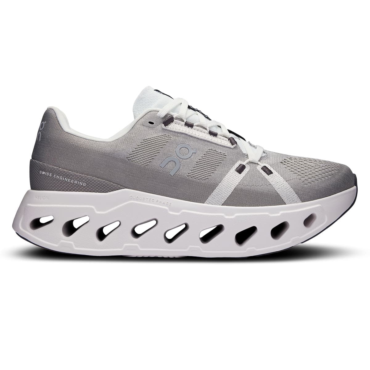 Men's On Cloudeclipse running shoe in Alloy and White color combination