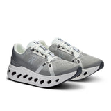 Women's On Cloudeclipse running shoe in Alloy and White color combination