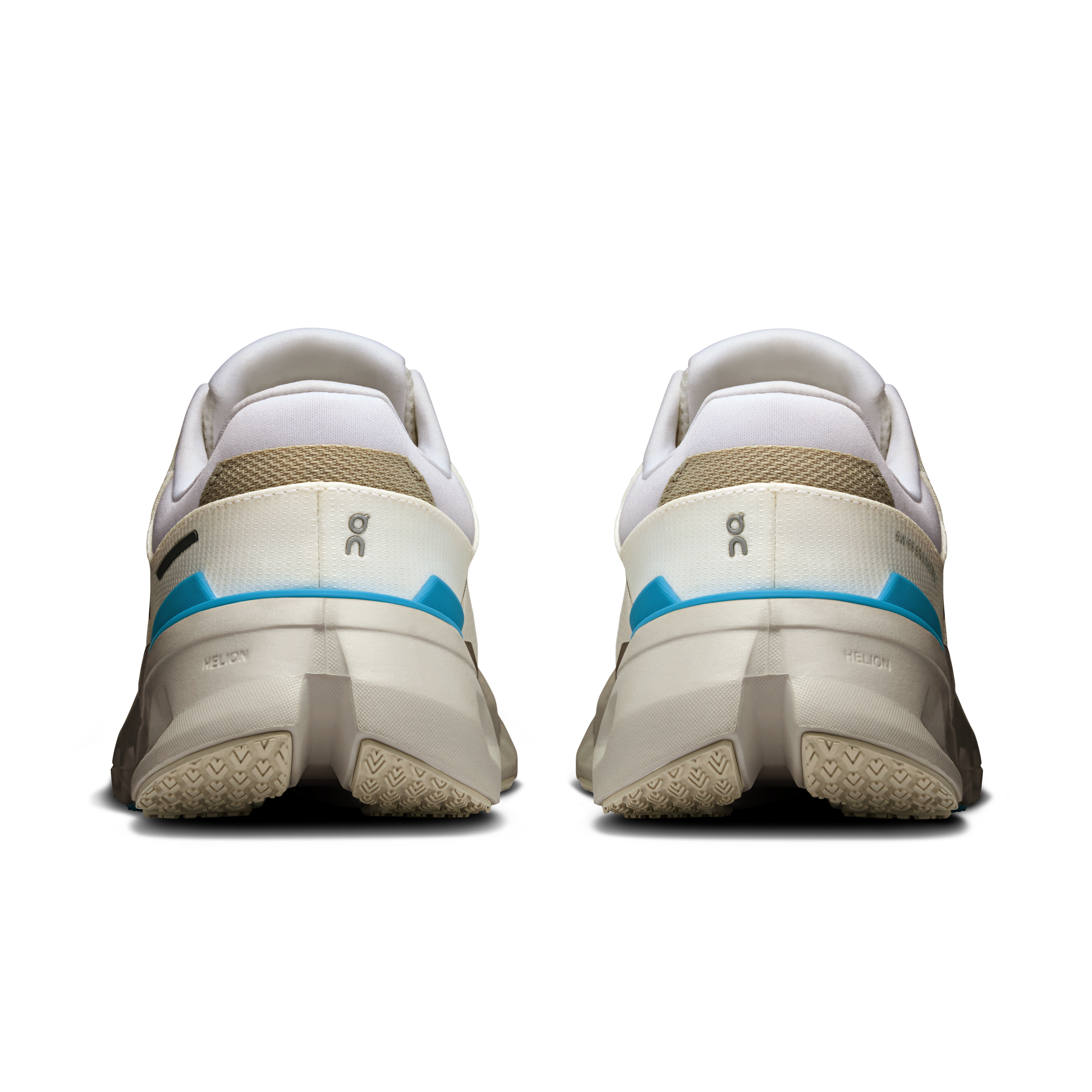 Women's On Cloudrunner 2 running shoe in White and Horizon color combination