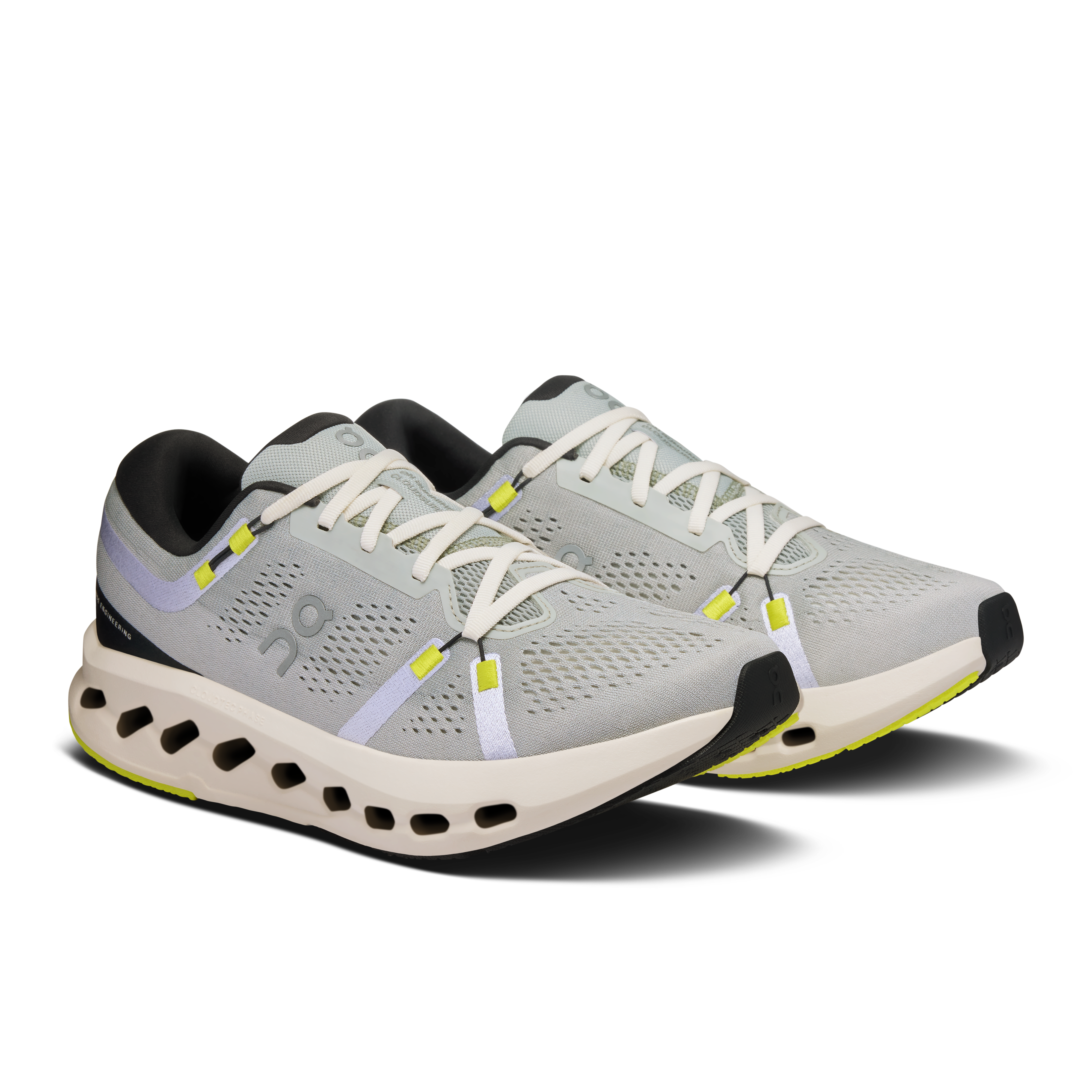 Men's On Cloudsurfer 2 running shoe in Glacier and Ivory color combination 