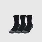 Under Armour Unisex PERFORMANCE COTTON 3PK MID Black - Air Studio